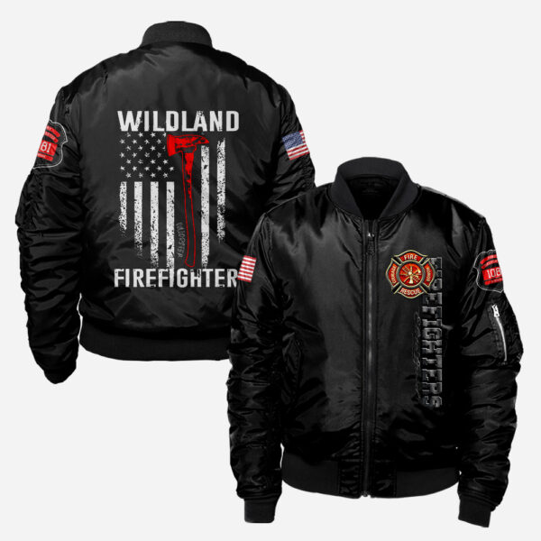 Custom Name Wildland Firefighter #DQH0004 - AOP BOMBER JACKET