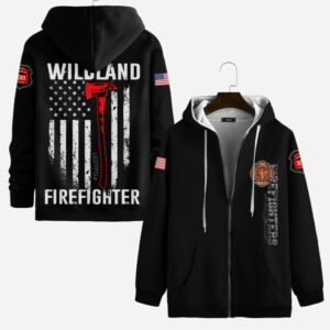 Custom Name Wildland Firefighter Why Be Structured When You Can Be Wild #DQH0004 - AOP Zip Hoodie