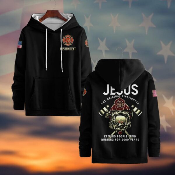 Custom Text Jeus The Original Firefighter #DQH0038 - Hoodie