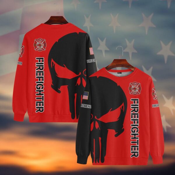 Custom Fire Department Firefighter Skull Duty #DQH0063 - Sweatshirt