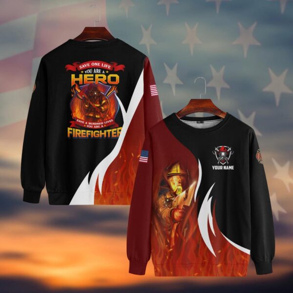 Custom Name Save One Life Hero #DQH0041 - Sweatshirt