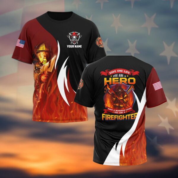 Custom Name Save One Life Hero #DQH0041 - T-shirt