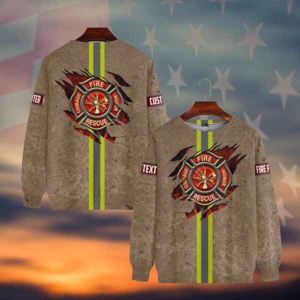 Custom Name Rescue Core – Firefighter Strength #DQH0042 - Sweatshirt