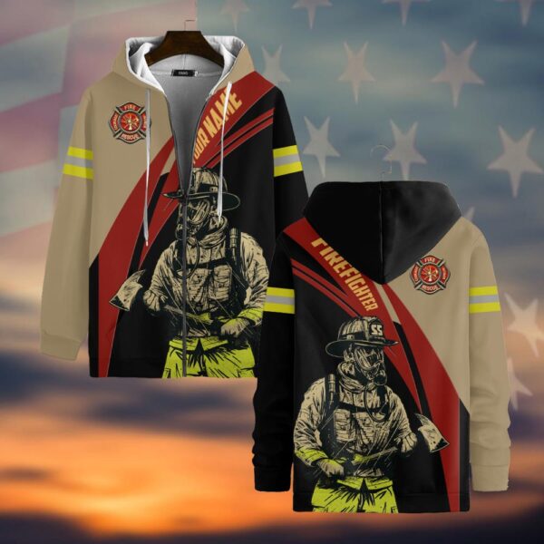 Custom Name The Brave Frontliner #DQH0043 - Zip Hoodie