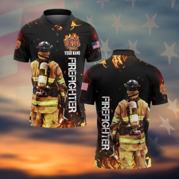 Custom Name Brave the Blaze #DQH0045 - Polo