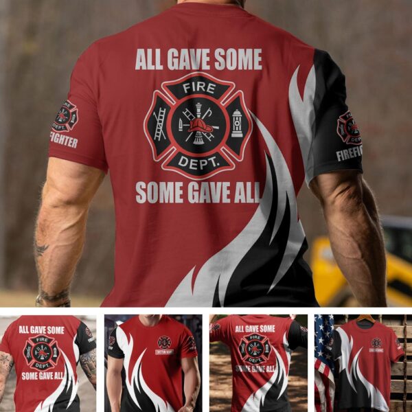 Custom Name Legacy of Sacrifice Firefighter #DQH0046 - T-shirt