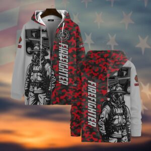 Custom Code Red Firefighter Edition #DQH0047 - Zip Hoodie