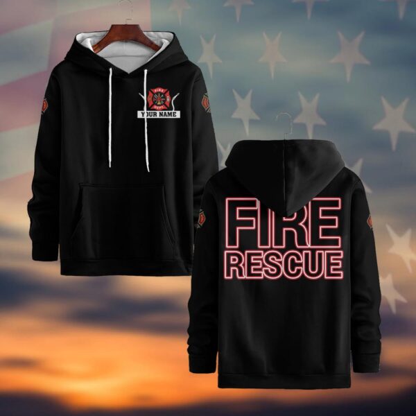 Custom Name Fire Rescue Essentials #DQH0048 - Hoodie