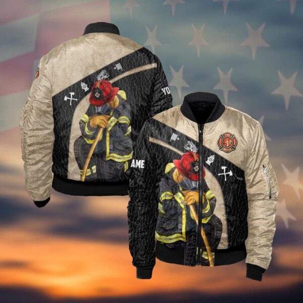 Custom Name Silent Valor Collection #DQH0051 - Bomber Jacket