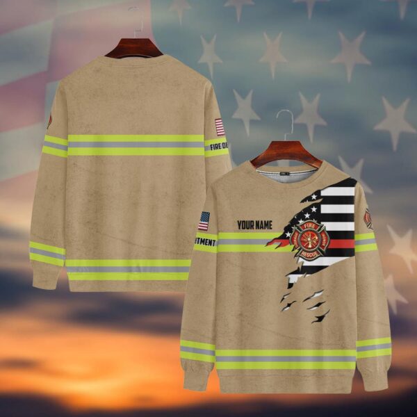 Custom Dept & Name Torn Through Duty #DQH0052 - Sweatshirt