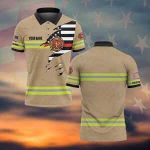 Custom Dept & Name Torn Through Duty #DQH0052 - Polo