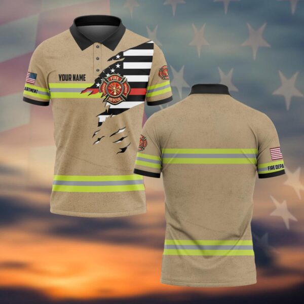 Custom Dept & Name Torn Through Duty #DQH0052 - Polo
