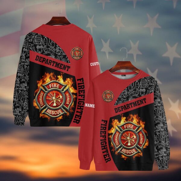 Custom Dept & Name Blazing Duty Series #DQH0053 - Sweatshirt