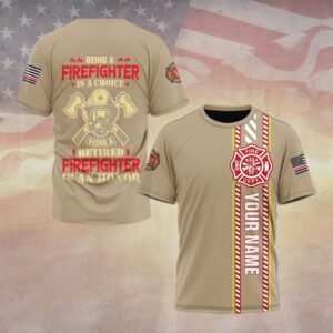Custom Name Retired Firefighter Legacy #DQH0054 - T-shirt