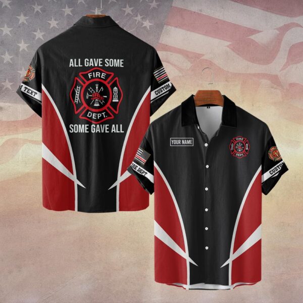 Personalized All Gave Some - Some Gave All #DQH0056 - Short Sleeve Button Shirt