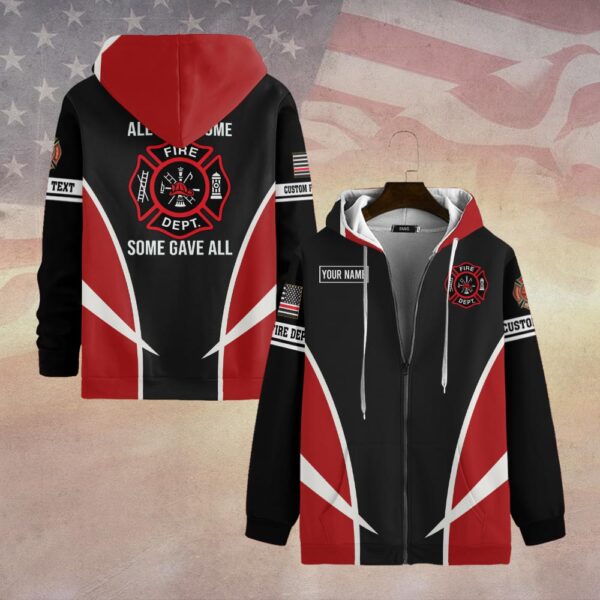 Personalized All Gave Some - Some Gave All #DQH0056 - Zip Hoodie