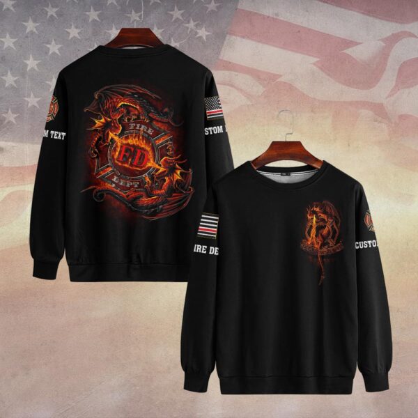 Custom Dept & Text Fear No Evil – Forged in Flame #DQH0073 - Sweatshirt