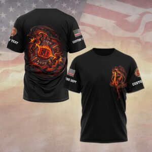 Custom Dept & Text Fear No Evil – Forged in Flame #DQH0073 - T-shirt