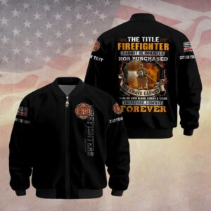 Custom Dept & Text - Earned Not Given #DQH0074 - Bomber Jacket