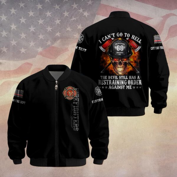 Custom Dept & Text - Can’t Go to Hell #DQH0075 - Bomber Jacket