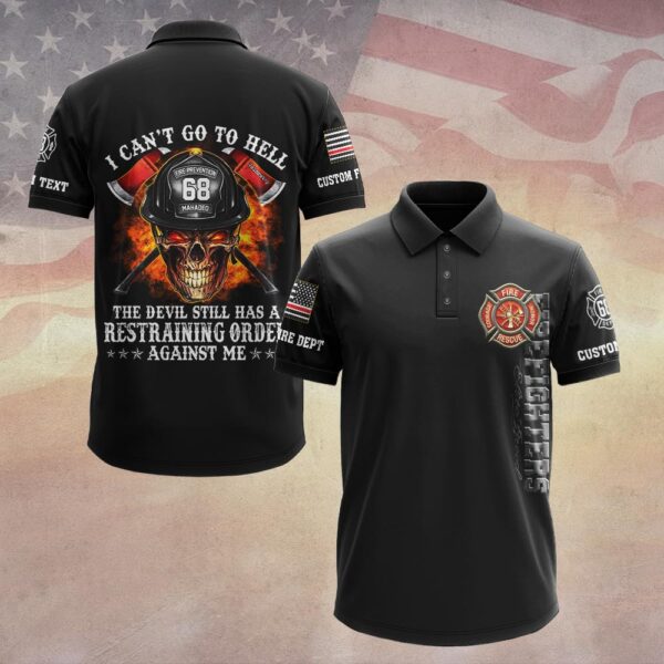 Custom Dept & Text - Can’t Go to Hell #DQH0075 - Polo