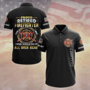 Custom Dept & Text Retired But Ready – I'd Do It All Again #DQH0081 - Polo