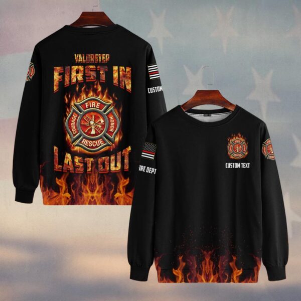 Custom Dept & Text First In Last Out #DQH0061 - Sweatshirt