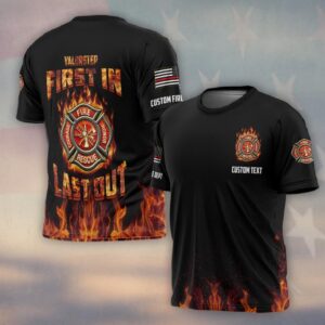 Custom Dept & Text First In Last Out #DQH0061 - T-shirt