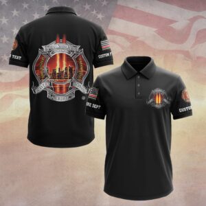 Custom Dept & Text Never Forgotten 9/11 #DQH0067 - Polo
