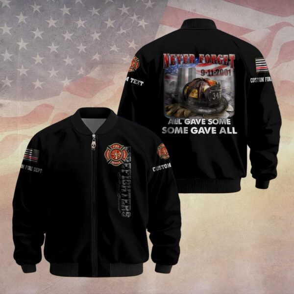 Custom Dept & Text Some Gave All – 9/11 Memorial Edition #DQH0085 - Bomber Jacket