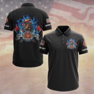 Custom Dept & Text First In, Last Out – Bulldog Fire Rescue #DQH0093 - Polo