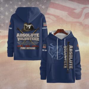 Custom Dept & Text Absolute Volunteer #DQH0097 - Hoodie