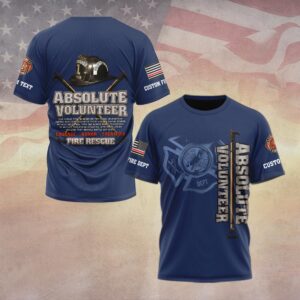 Custom Dept & Text Absolute Volunteer #DQH0097 - T-shirt