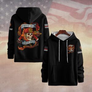 Custom Text First In Last Out #DQH0106 - Hoodie