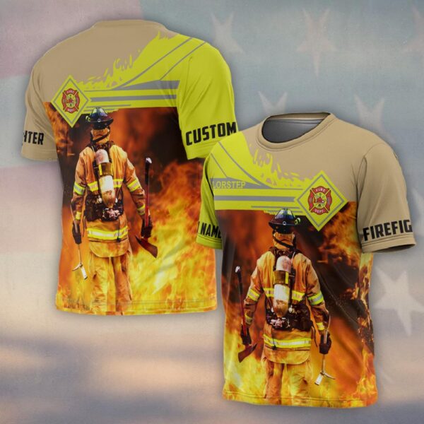 Custom Name – Into the Flames #DQH0109 - T-shirt