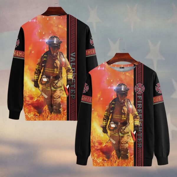 Custom Name – Firefighter in Action #DQH0112 - Sweatshirt