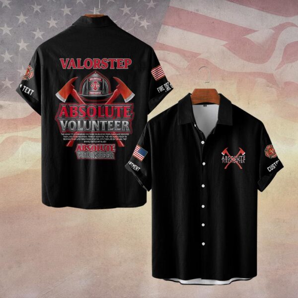 Custom Dept & Name Absolute Volunteer #DQH0117 - Short Sleeve Button Shirt