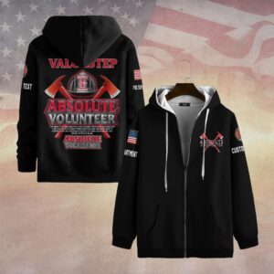 Custom Dept & Name Absolute Volunteer #DQH0117 - Zip Hoodie