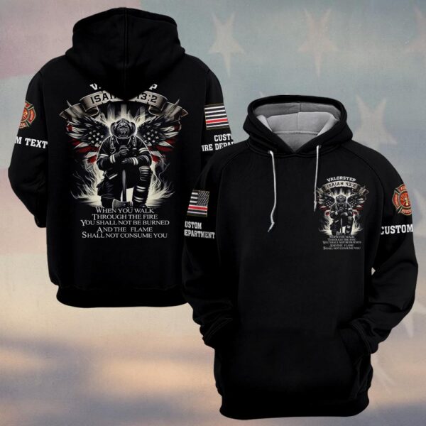 Custom Dept & Text Isaiah 43:2 #DQH0128 - Hoodie