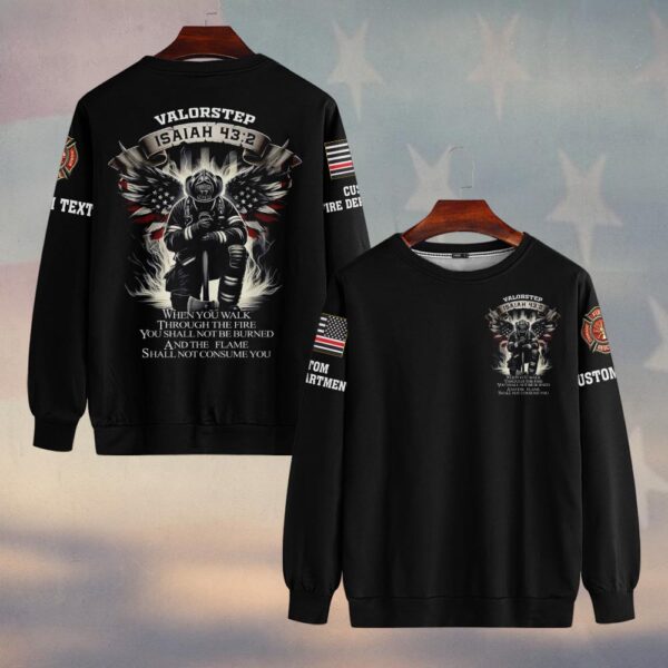 Custom Dept & Text Isaiah 43:2 #DQH0128 - Sweatshirt