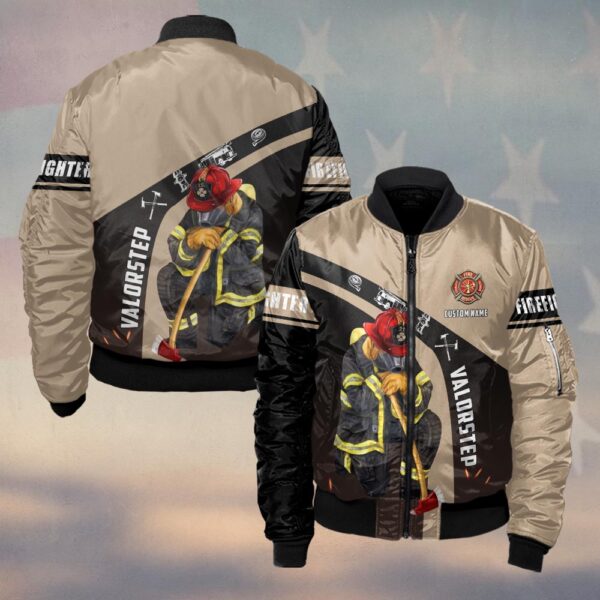 Custom Name Kneel For The Fallen Valor Prayer #DQH0111 - Bomber Jacket