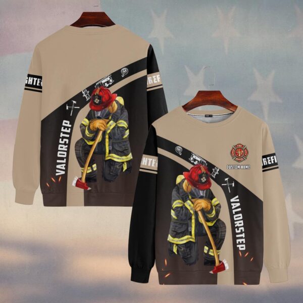 Custom Name Kneel For The Fallen Valor Prayer #DQH0111 - Sweatshirt