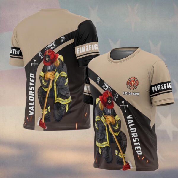 Custom Name Kneel For The Fallen Valor Prayer #DQH0111 - T-shirt