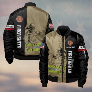 Custom Dept & Name Firefighter’s Stand Hivis #DQH0113 - Bomber Jacket