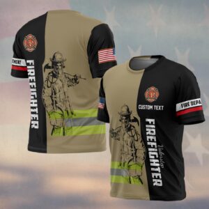 Custom Dept & Name Firefighter’s Stand Hivis #DQH0113 - T-shirt