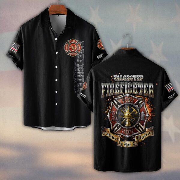 Custom Dept & Name Failure Is Not An Option #DQH0116 - Short Sleeve Button Shirt