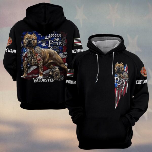 Custom Name & Dept Dogs of Fire #DHQ0143 - Hoodie