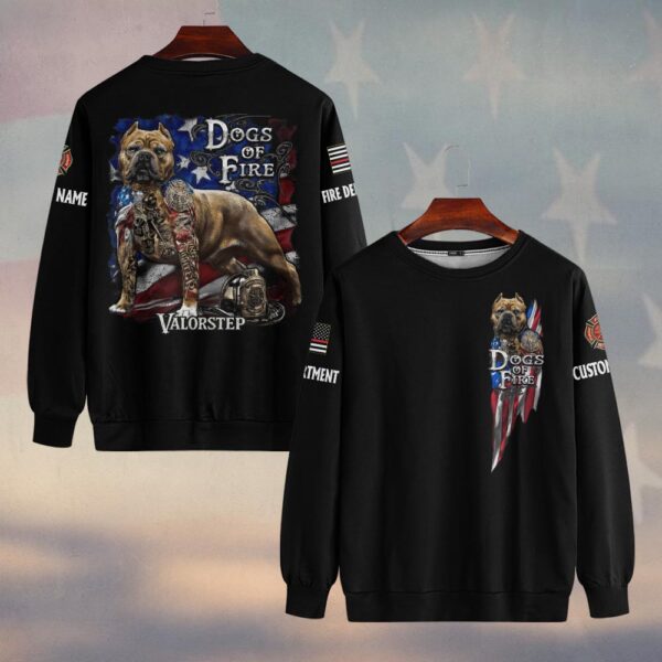 Custom Name & Dept Dogs of Fire #DHQ0143 - Sweatshirt