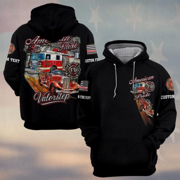 Custom Name & Dept American Pride #DQH0144 - Hoodie