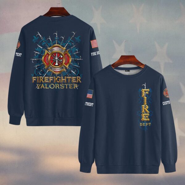 Custom Name & Dept Legacy Maltese Cross Firefighter #DQH0145 - Sweatshirt